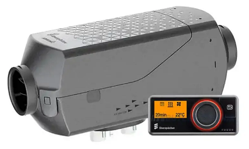 Espar Air heaters directly and quickly heat the air in the cabin. These Air heaters can be installed in various places in or under the vehicle as required. The positions of the outlets for the heated air are also very flexible.