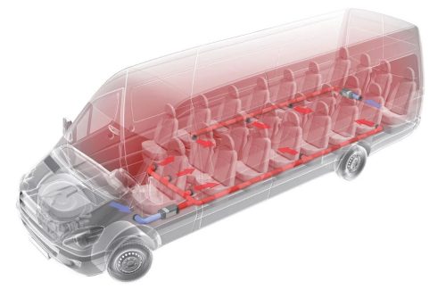 Espar Air or Airtronics Heaters use a fan to heat the air inside the vehicle, spreading quickly with distribution throughout the cabin.